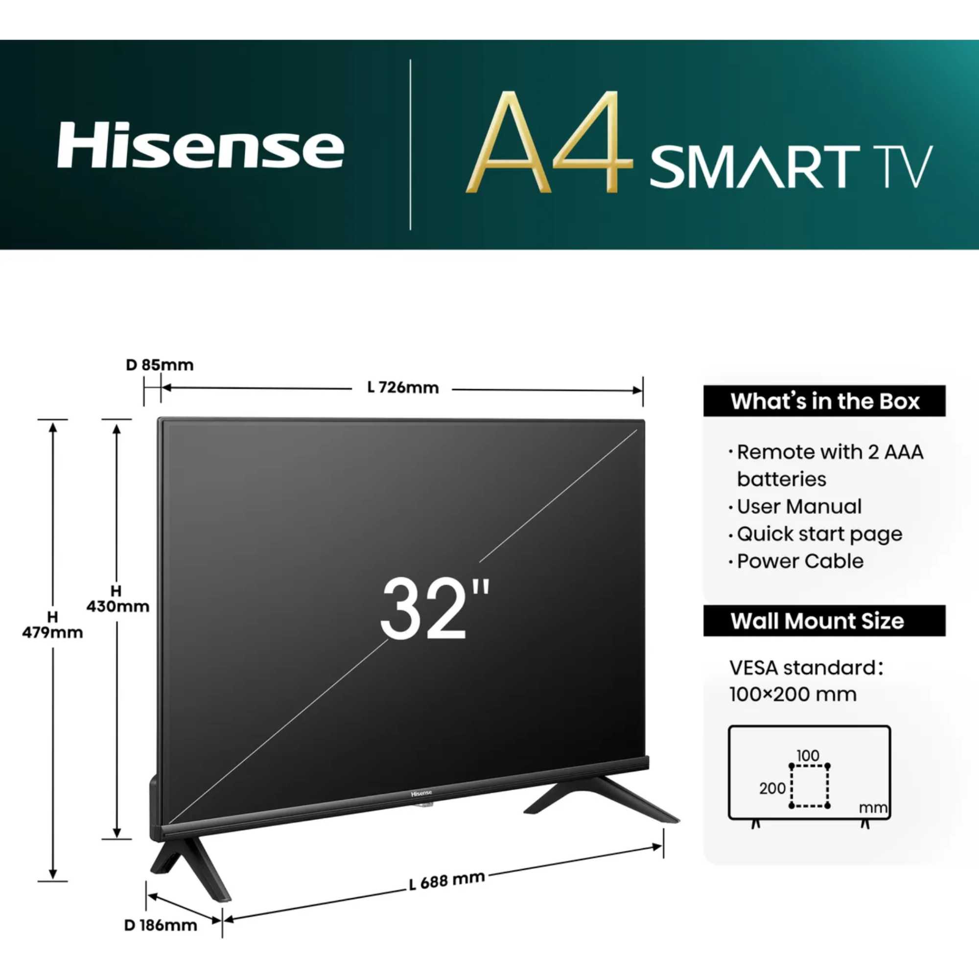 Image of Hisense 32A4NTUK